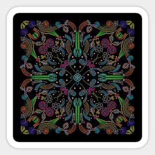 abstract symmetry Sticker